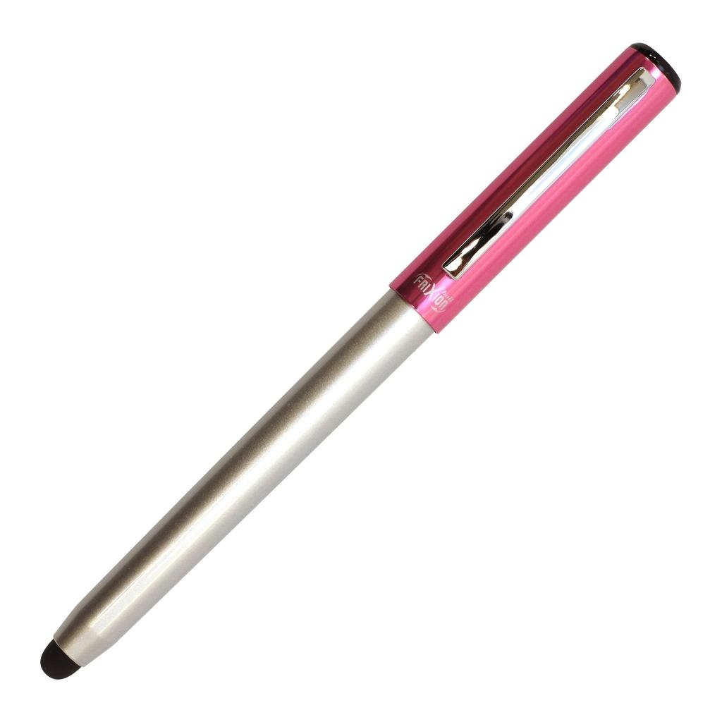 Pilot FriXion Ballpoint Aluminum Black Ink Pen, Cap, 0.5mm, (Pink), LFBN-150EF-P, Size 140x11.3mm/12g