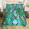 Snake Skin Duvet Cover Set Snake Scale Bedding Set Full,Wild Reptile Comforter Cover Tropical African Safari Animals Quilt Cover