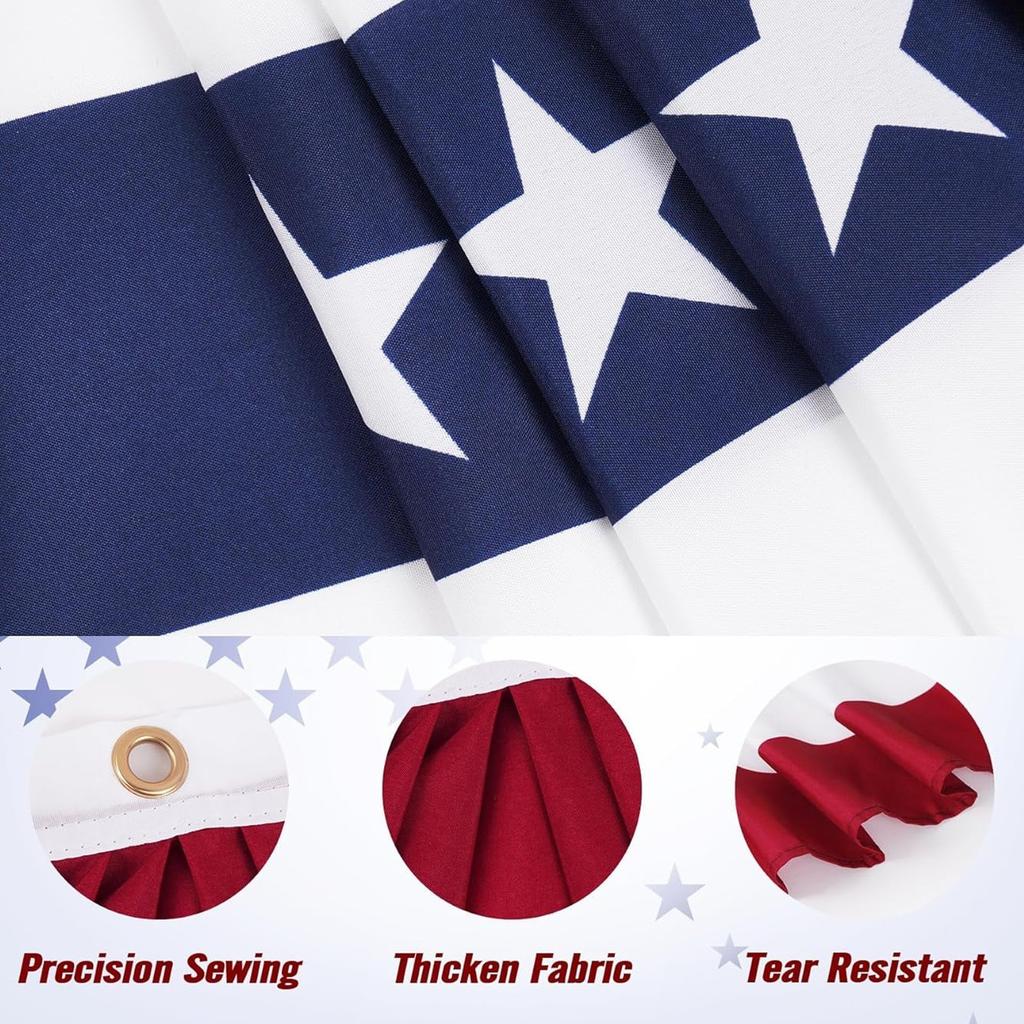 День независимости Наружное украшение Патриотический американский флаг США. плиссированный