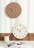 Mermbe настенный журнальный столик безрамный 3D 3D лист легко читаемый 12 диаметр скандинавский переезд в новый популярный праздничный подарок деревянные часы, стиль, дерево, круглая,