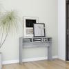 VidaXL Console Table Sonoma Grey 105x30x80 Cm Engineered Wood 815940