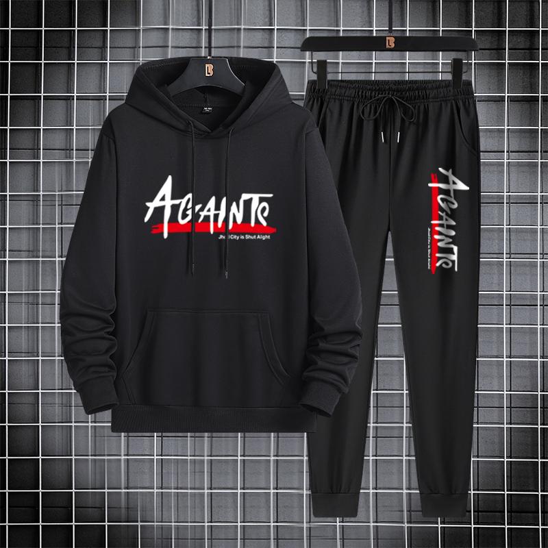 Осенне-зимний мужской и женский свитер с капюшоном с модным принтом Slim Fit