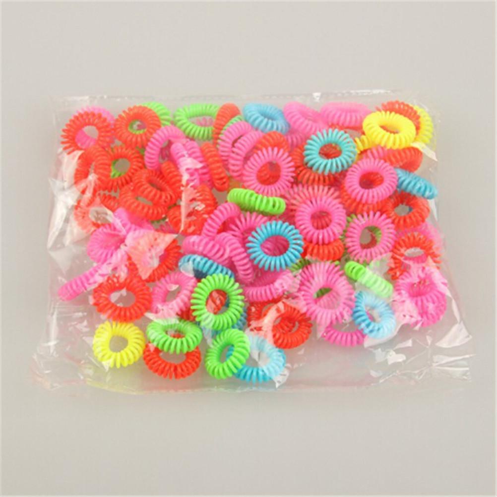 10 Pcs Plastic Hair Ties Spiral Hair Ties No Crease Coil Hair Tie Ponytail