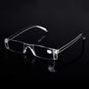 Men Women Frameless Reading Glasses Classic Resin Clear Lens Eyeglasses Fashion Ultralight Portable Presbyopia Eyewear