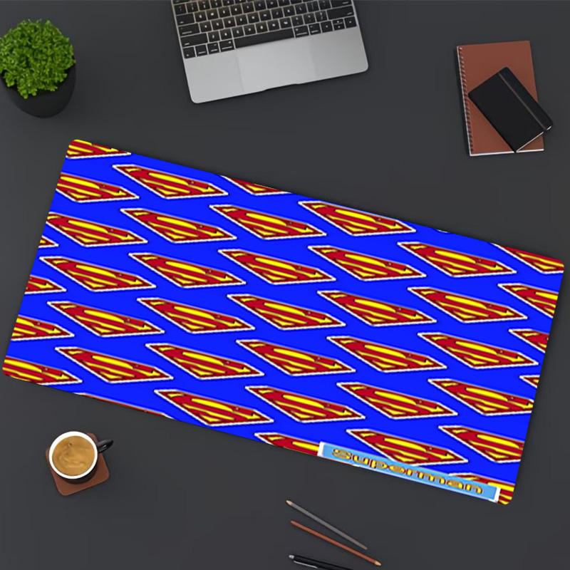 Superman Print Mouse Pad, for Keyboard Pad Laptop PC Mat for Office Home Use, Desk Decor, Perfect Birthday Gift for Gamers