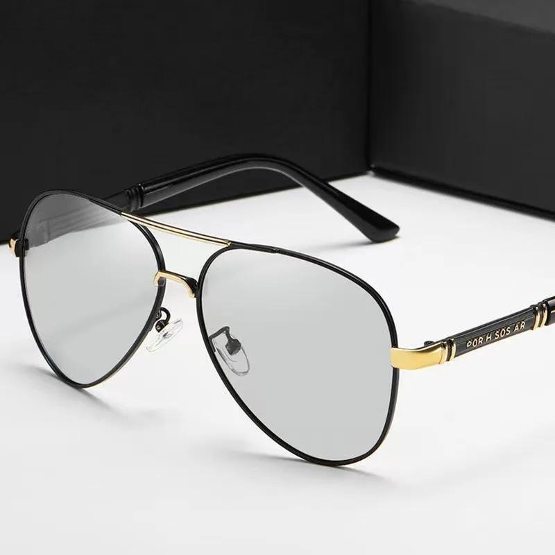 Солнцезащитные очки класса люкс для мужчин, поляризованные солнцезащитные очки, дорожные очки, классические очки-авиаторы, защита UV 400