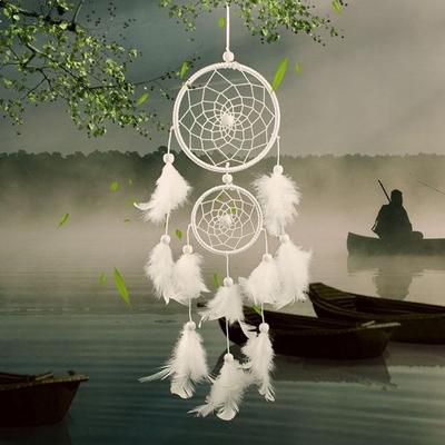 Attrape Rêve White Feathers Catcher De Reve Ловец снов