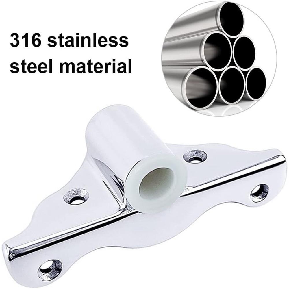 Stainless Steel 316 Side Mount Rowlock Boat Row Lock Oarlock Support Bracket Oar Sockets Marine Yacht Kayak Canoe Accessories