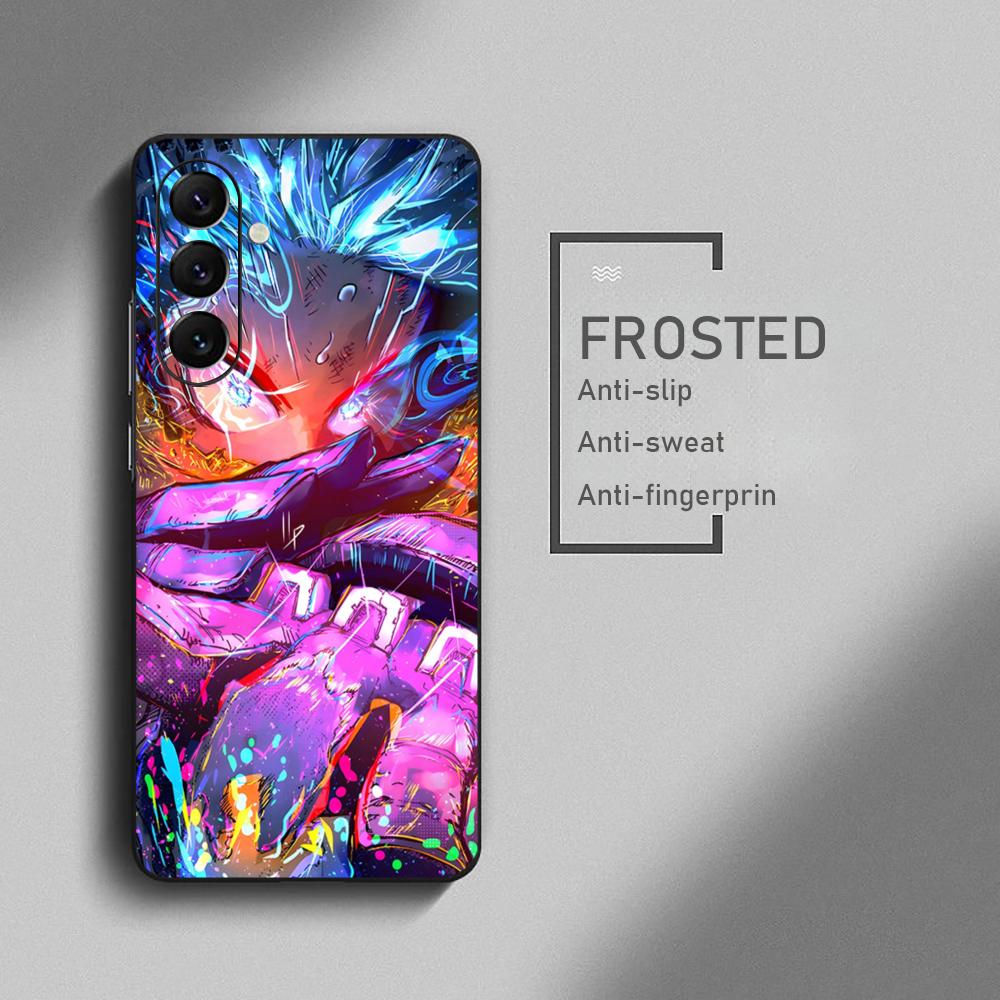 My Hero Academia Hot Anime Phone Case For Samsung Galaxy S25 S24 S23 S22 S21 S20 Plus Ultra Note20 Soft Black