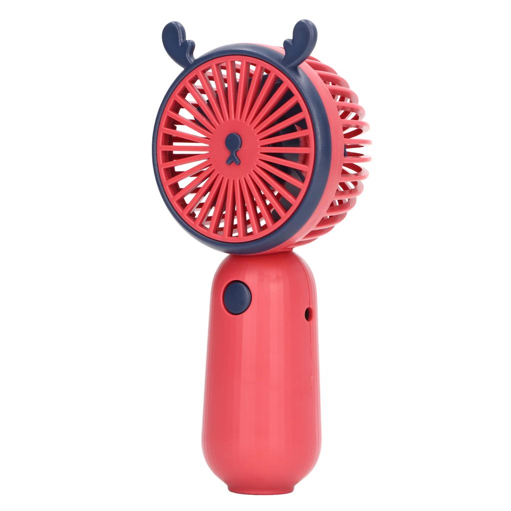 Ручной вентилятор USB зарядка портативный мини красный рог животного милый стиль работающий от батареи вентилятор для Tr