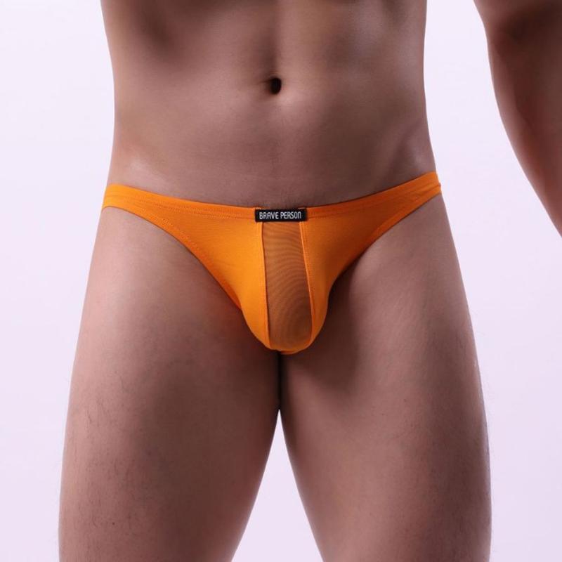 Мужские хлопковые трусы-слипы с низкой посадкой, тонкие, мягкие, однотонные, удобные, дышащие, облегающие