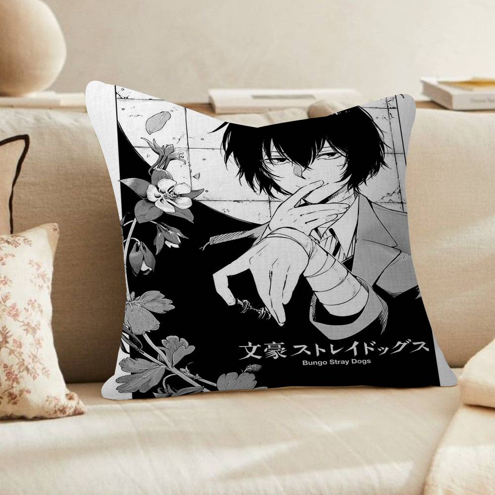 OOsamu Dazai АНИМЕ Наволочка мультяшная Подарок Чехол для подушки Спальня Дом Диван Кресло Сиденье Декор наволочка