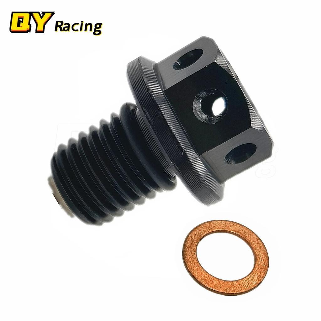 M12xP1.5 Magnetic Oil Drain Plug Bolt Screw For Yamaha YZF-R3 YZF-R25 MT-03 MT-25 YZ250 YZ250X XT250X WR250R WR250X Serow 250