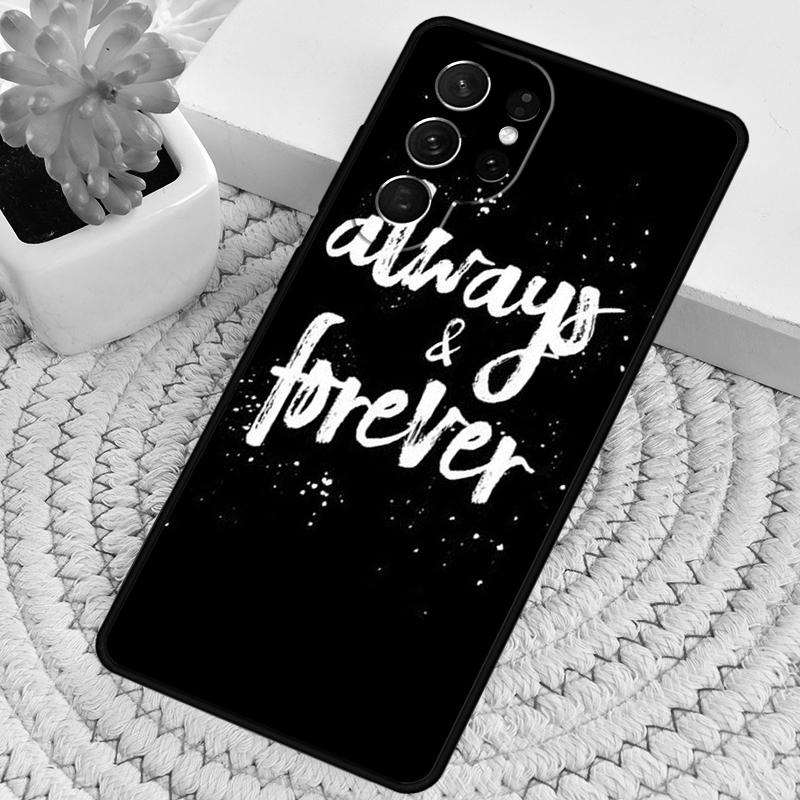 Оригинальный Чехол Для Телефона Из ТПУ 'Всегда и Навсегда' Для Samsung Galaxy note 10 pro S26 S25 S24 S23 S22 Ultra Plus S21 FE S20