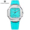PAGANI DESIGN New Square Sapphire Crystal Luxury Watch Quartz 316L All Steel Waterproof Men watch Japan Movt Luminous Clock