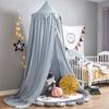 Kids Bed Canopy Mosquito Net, Round Dome Hanging Castle Play Tent for Girls Bedroom, Children Reading Nook Decor