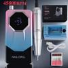 45000RPM Electric Nail Drill Machine With Base Rechargeable Nail Polisher Nail Gel Polish Remover Set Manicure Sander Low Noise