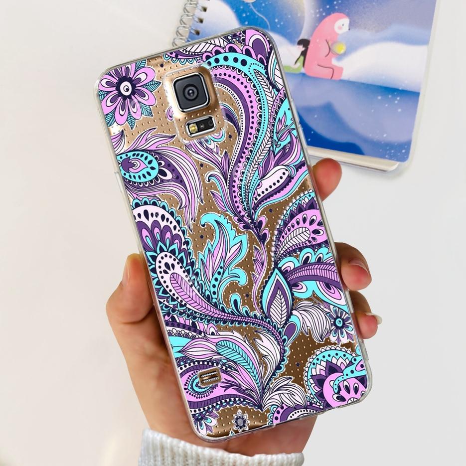 Чехол для Samsung Galaxy S5 G900F G900I G900M G900A G900T Милый Расписной Чехол Мягкий ТПУ Чехол для Телефона Для Samsung S5 S 5 GalaxyS5 Сумки