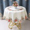 Round Tablecloth Fabric Round Fresh Hollow Lace Home Retro Nordic White Round Table Fabric High-end