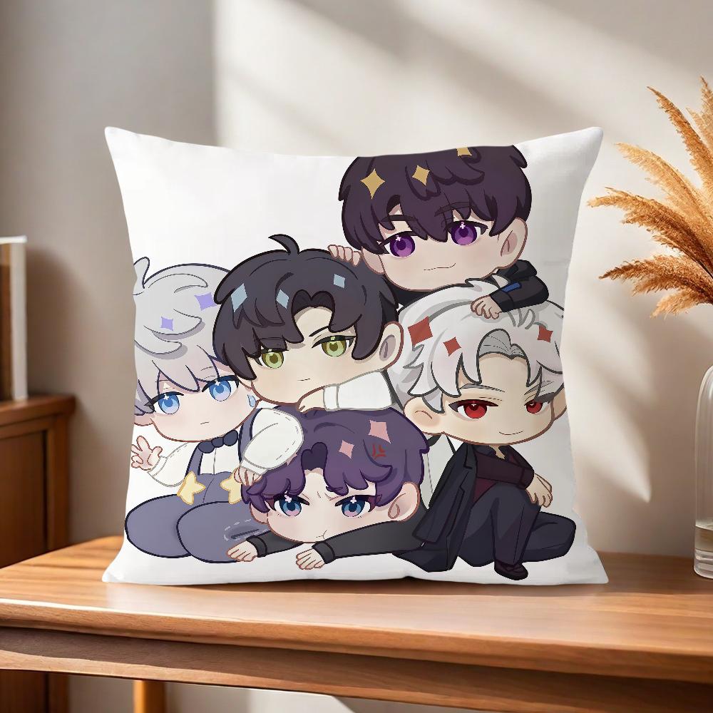 Love and Deepspace Chibi Sylus Rafayel Fanart Comfortable Soft Pillow Case for Sofa Living Room Home Decor Protective Covers