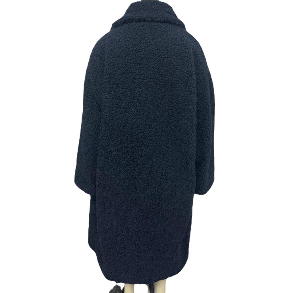 BITCED Autumn/Winter Women's Temperament Commuter Coat Long Sleeve Lapel Plush Coat for Women