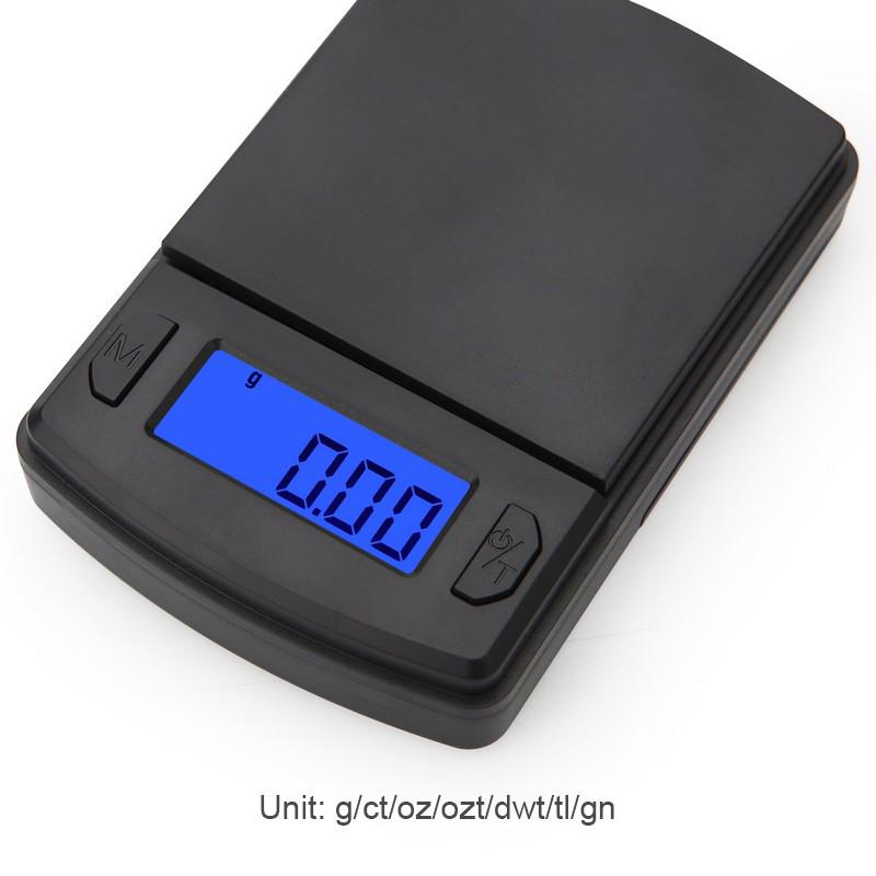 Digital Scales Mini Pocket Electronic Scales for Gold Jewelry Medicinal Herbs Baking 0.01g/0.1g Precision Weight Balance Scale