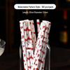 100 Eco-Friendly Colored Paper Straws: Disposable, Creative Party Straws for Juice & Cocktails