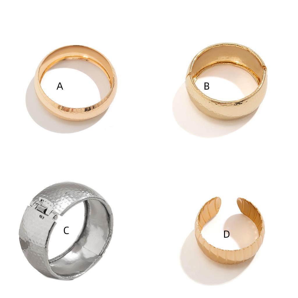 Exaggerated Punk Metal Wide Bangles Adjustable Opening Bangles Vintage Arm Bracelet Jewelry Steampunk Perfect for Women