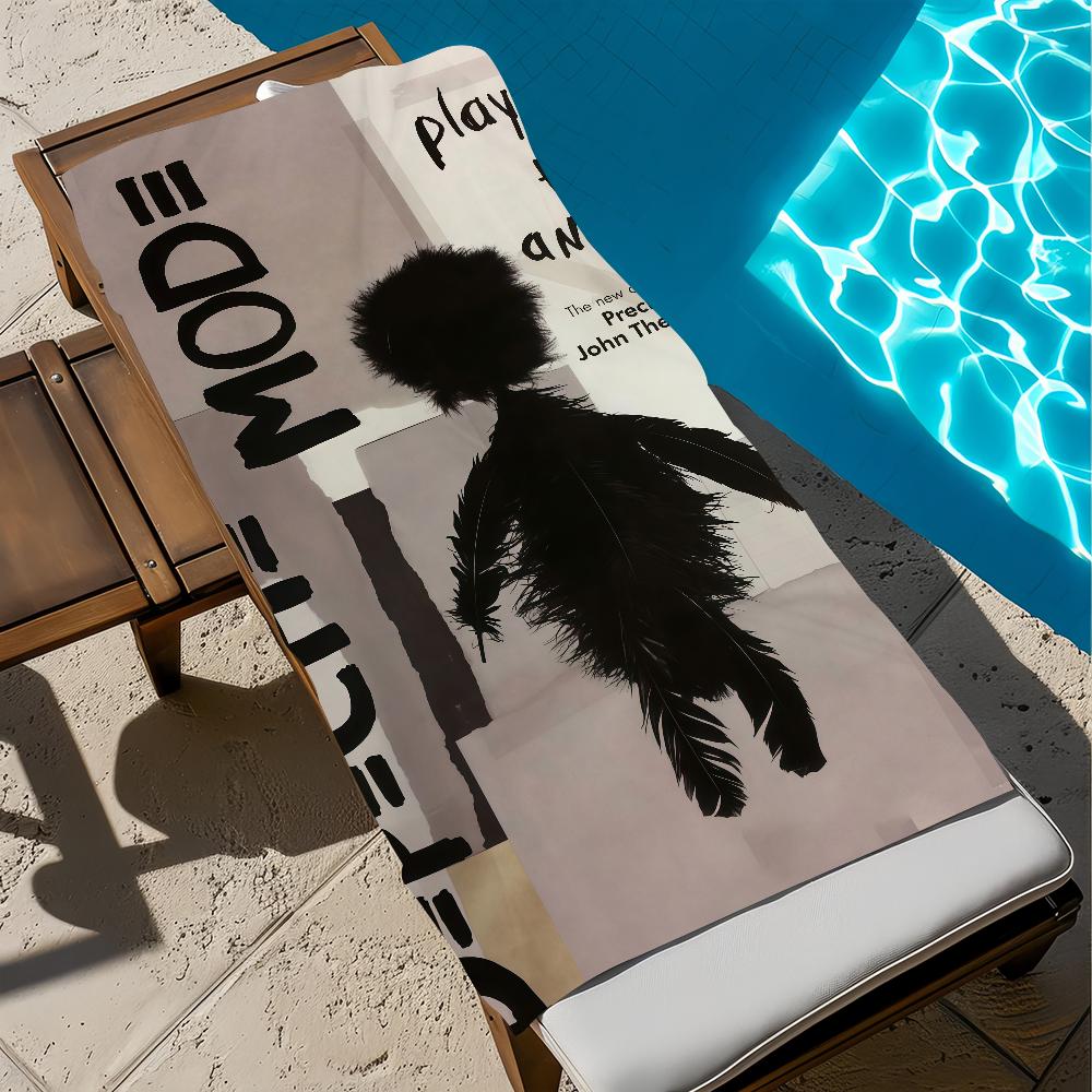 D-depeche singer M-mode Towel Large Quick-Drying Microfiber soft Beach Towel for Travel Fitness Sauna Bathing Camping