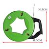 4.5mm 30/40/50M Cable Puller Fiberglass Fish Tape Reel Puller Conduit Ducting Rodder Green Electrical Wall Wire Fast Wire Puller