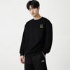 Li Ning Sweatshirts Unisex Black Crew Neck Thickened Regular AWDVH01-1