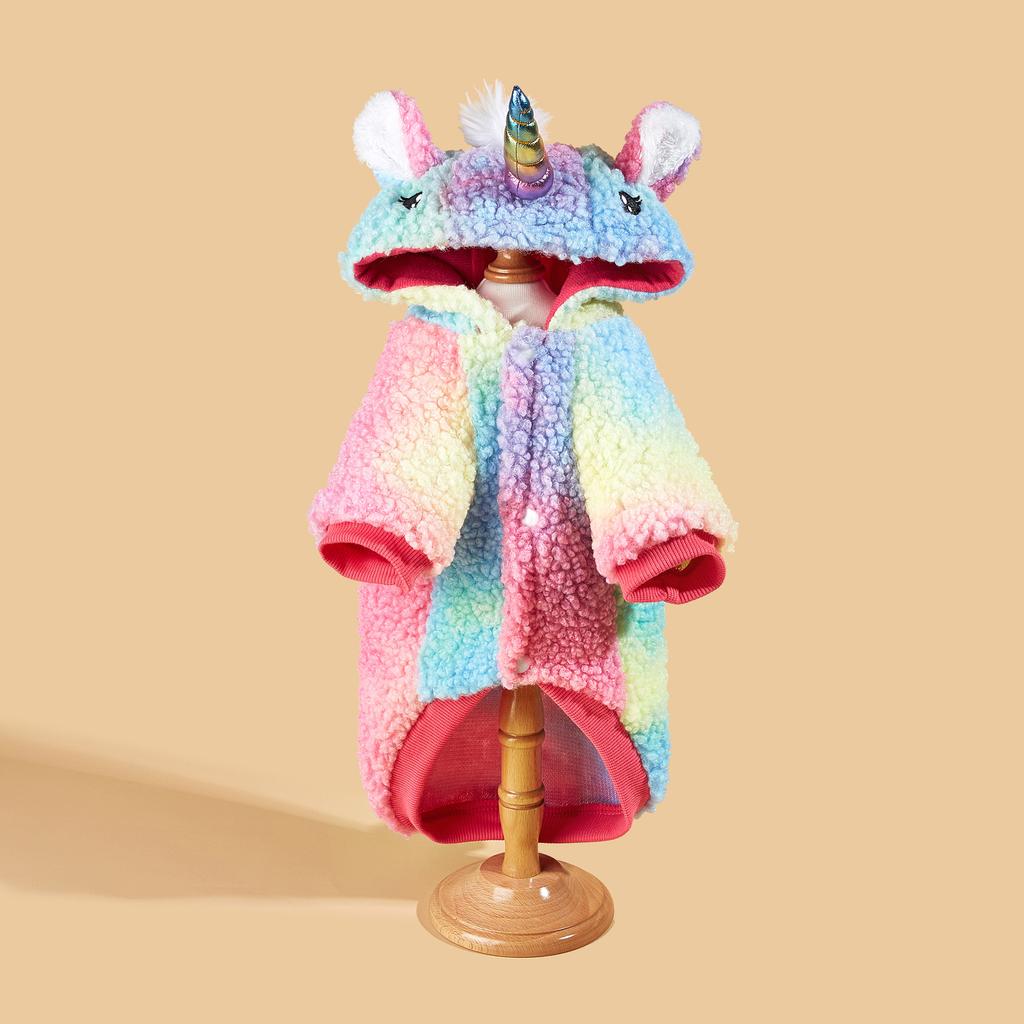 Осенняя и зимняя рождественская одежда для собак и единорогов, кошек и собак, превращенная в одежду для животных