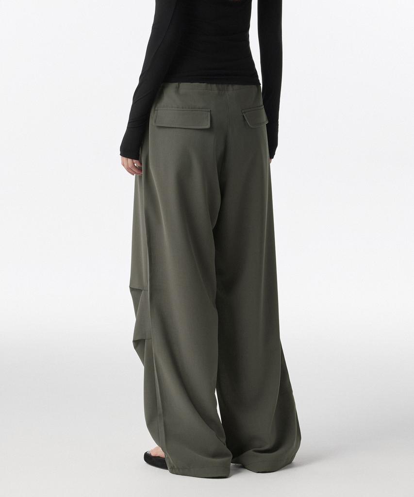 MUSINSA STANDARD WOMAN Women'S Linen-Like Parachute Pants [Khaki Gray]