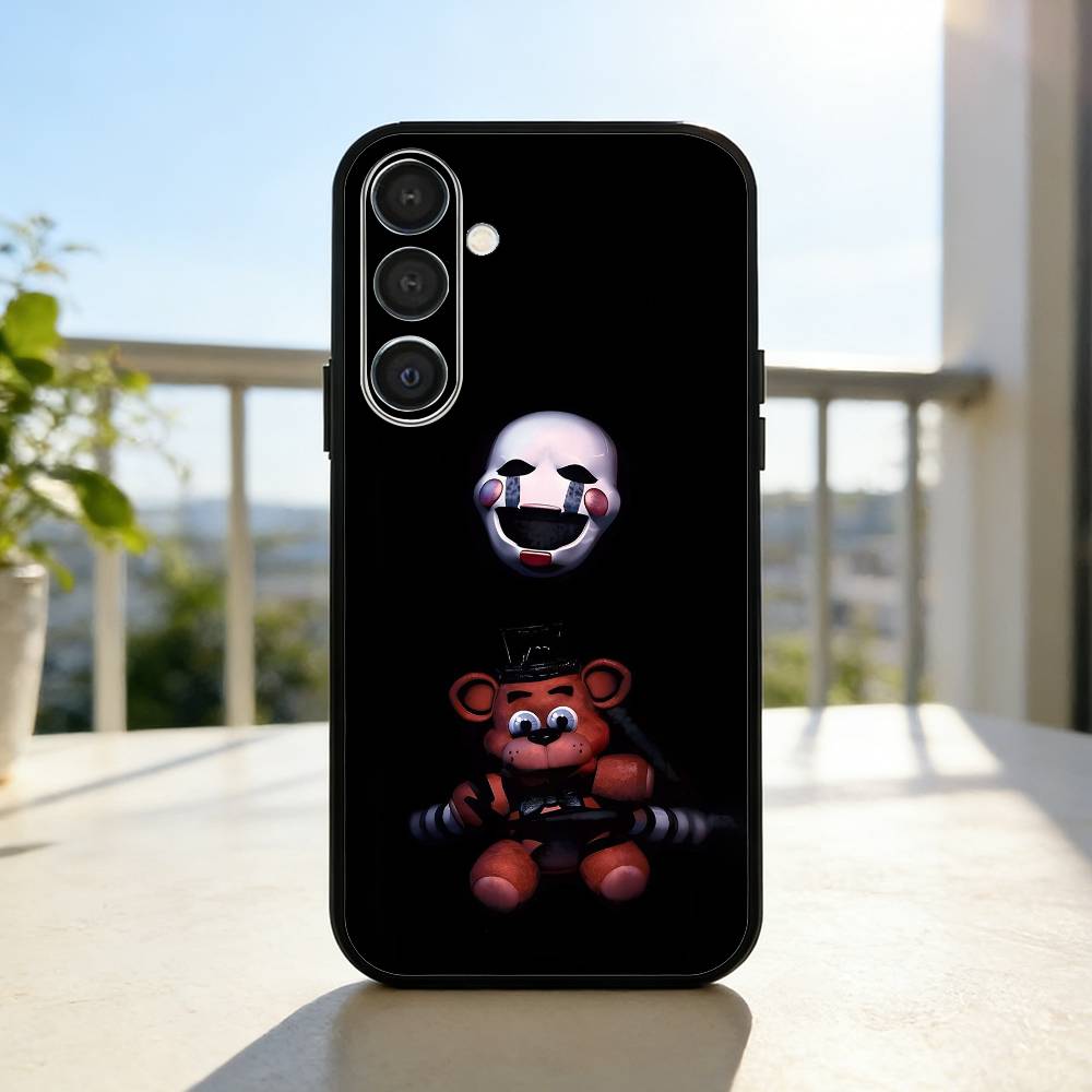 Five N-Nights At F-Freddys Fnaf Phone Case For Samsung A73,A21s,A22,A31,A32,A52,A53,A71,A80,Soft Black Shell