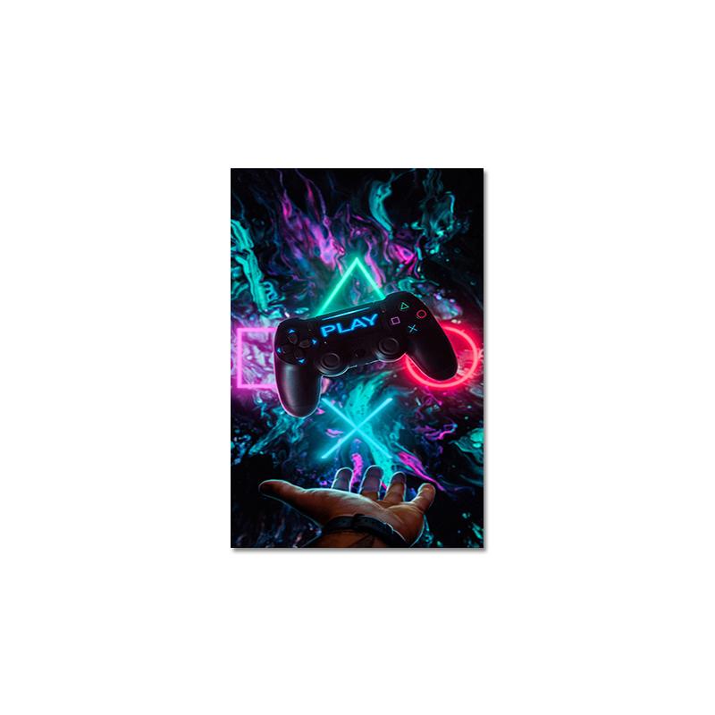 Крутая игровая ручка, холст, постеры и принты, современные настенные художественные картины для бара, игрового зала, украшение дома, подарки для мальчиков, Cuadros