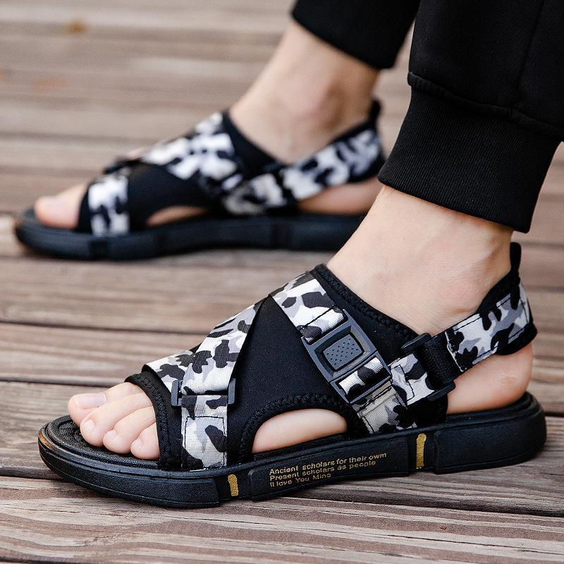 Outdoor Breathable Comfort Slip On Plus Size Open Shoes Casual Men Sandals Summer Shoes Sandal Mens PVC Sandalias