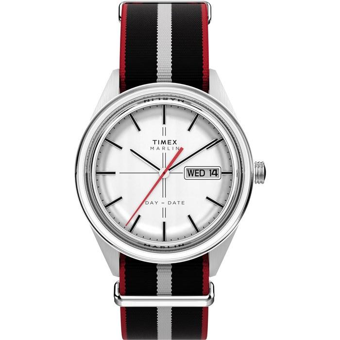 Мужские часы TIMEX Marlin Jet Кварцевые Водонепроницаемость 50 м Пластик Серебристый циферблат TW2Y37300