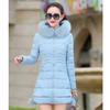 Women's Winter Coat Long Cotton Padded Jacket Slim Female Thick Down Jacket
