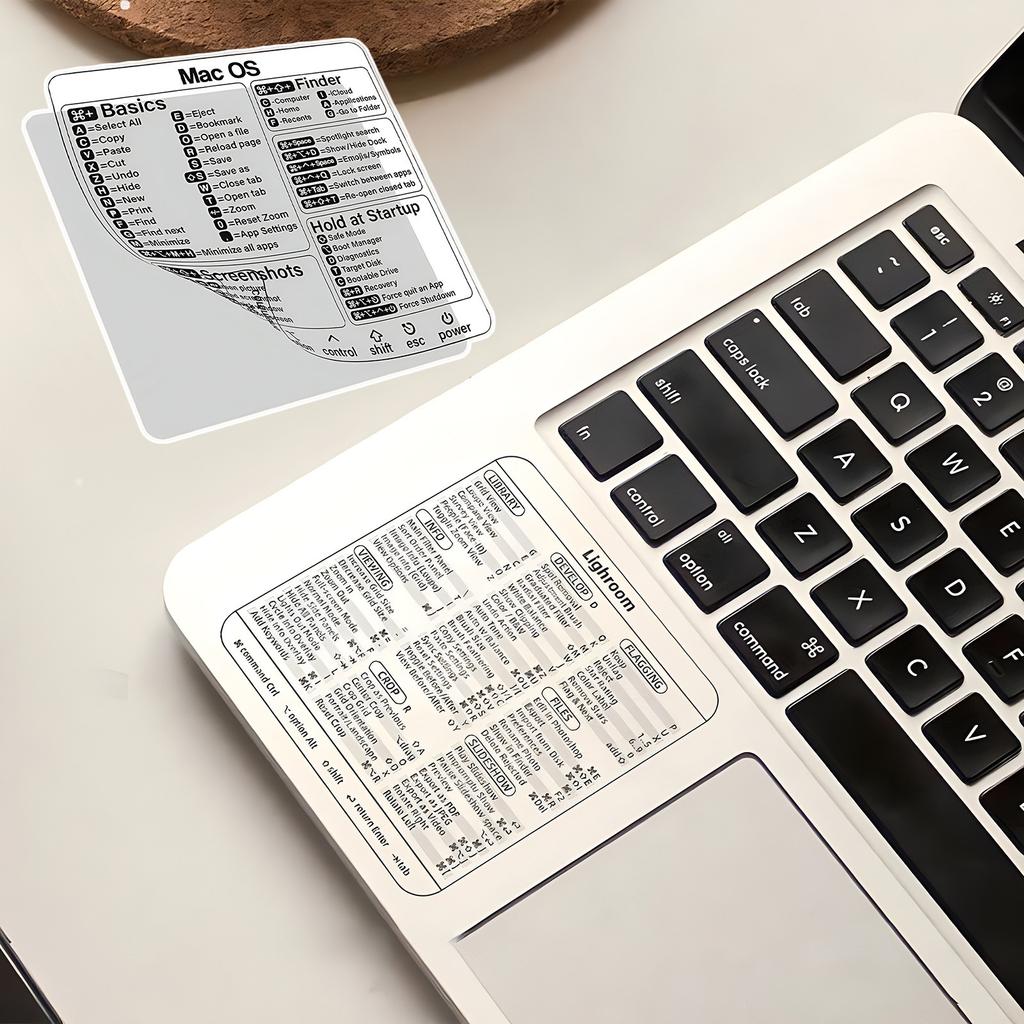 Наклейки для сочетаний клавиш, Windows + Word/Excel Краткое справочное руководство Наклейки для сочетаний клавиш для любого ПК, ноутбука Винил без остатков (чистый)