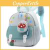 Kids Preschool Mushroom Backpack Cartoon Print Wear Resistant Fabric Polyester