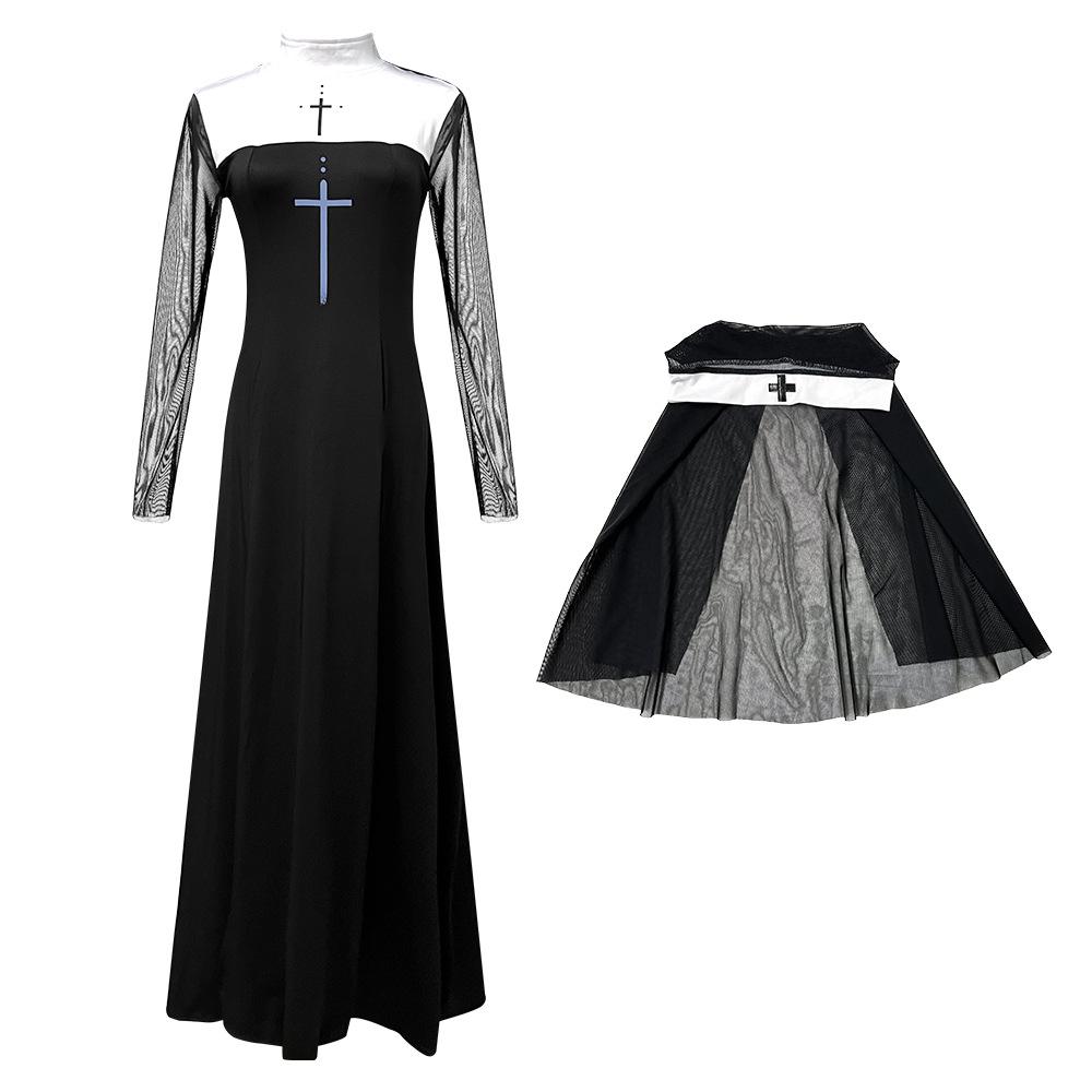 2025 Halloween Adult Sexy Nun Costume for Women, Carnival Cosplay Party Outfit for Role Playing