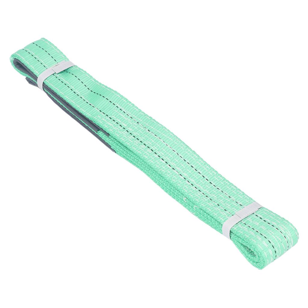 2T Плоский подъемный строп с петлями, полиэстеровый строп для промышленного крана, 2 метра