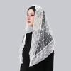 Thin Lace Flower Hair Scarf Shawl Cute Sweet Headscarf Shawl Bandanas for Women  Photography