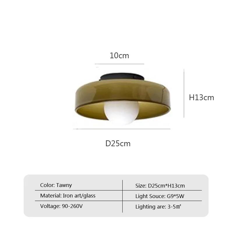 Стеклянный потолочный светильник Nordic LED G9 Источник Настенные светильники для прихожей, коридора, балкона, спальни, гостиной, декоративный светильник