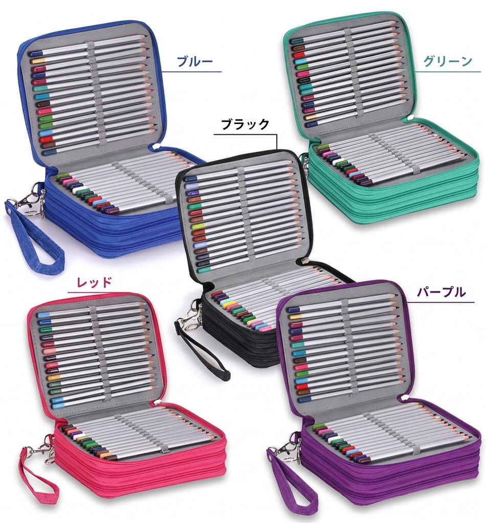 Цветной карандаш Караван Большой Вмещает 78 Вертикальный Пенал с Держателем для Ручек Пенал Перси, Вместимость, Карандаши, (Стиль книги, Зеленый)