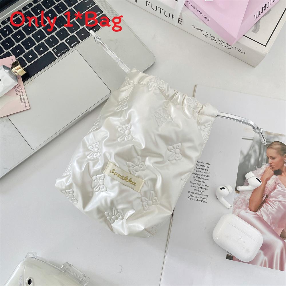 Cute Girls Drawstring Bag Made Of Pu Material For Indoor Travel And Cosmetics Storage
