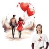 Patch On Clothes Lovers Romantic Balloon Parches Ropa Hoodies Diy Clothes Stickers Heat Press Appliqued T-Shirt Valentine Patch