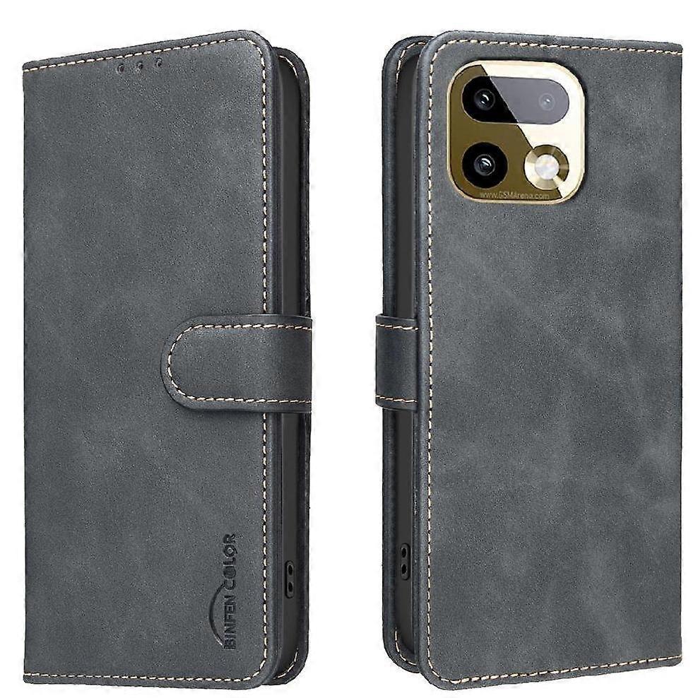 Flip Case for Realme 16 Pro Plus RFID Blocking Business Solid Color Wallet Cover Card Holder Kickstand Shockproof