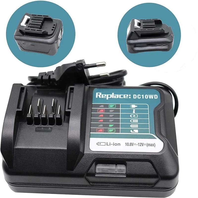 Замена DC10WD для зарядного устройства Makita 10,8 В 12 В DC10WD DC10SB DC10WC BL1015 BL1016 BL1021B BL1041B Быстрое зарядное устройство
