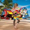 Vibrant Devilish Hazbin  Beach Towel Microfiber Beach Towel, Lightweight and Quick-Dry, for Summer Travel, Swimming Pool Fan Birthday Gift